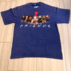 Friends Horror Slasher Crew Group Halloween Adult Humor Funny T-Shirt